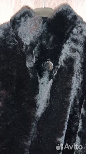 Полушубок шуба из мутона женский 48 размер