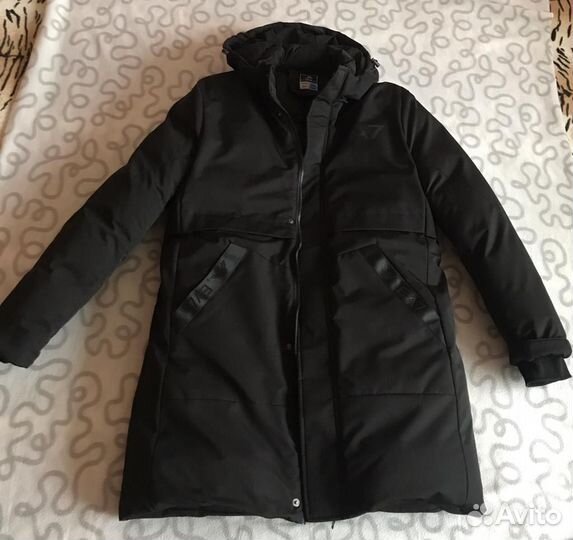 Пуховик мужской длинный зимний с капюшоном