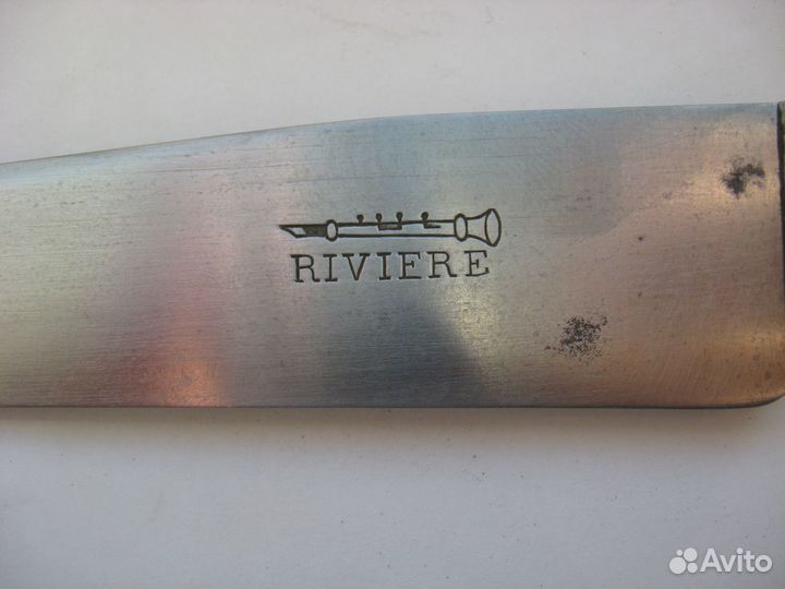 Антикварные ножи Riviere 12 штук мореный дуб