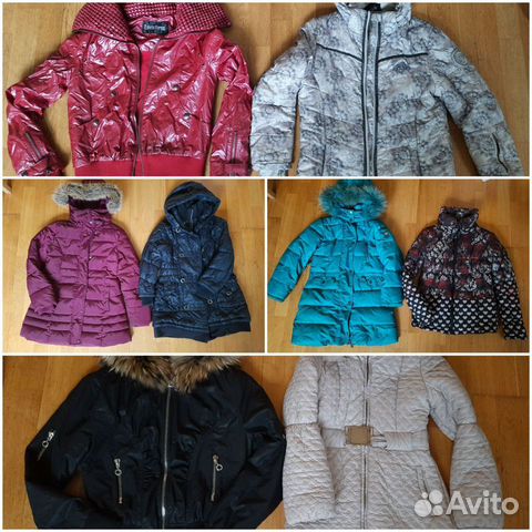 Пакет Курток,пальто, пуховик, зима от128 до 156