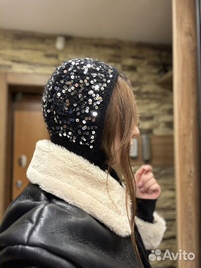 Чепчик с пайетками