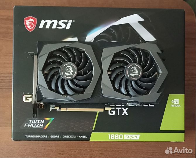 Видеокарта MSI GTX 1660 super gaming Z-plus