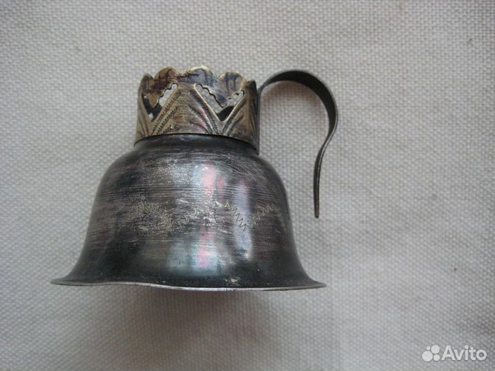 Подсвечник переносной с ручкой. Старинный