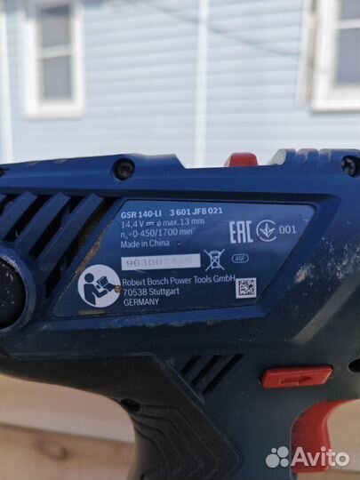 Шуруповерт bosch 14.4 gsr 140-li