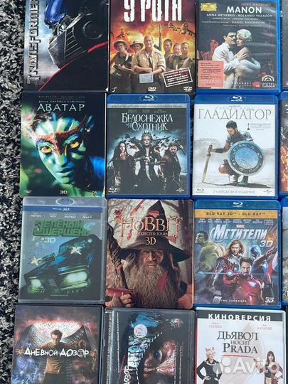 Большая коллекция фильмов на дисках