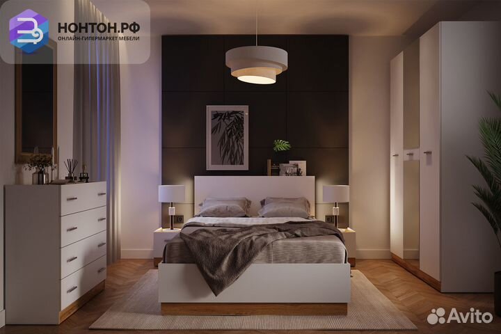 Спальня Fresco белый / дубвотан