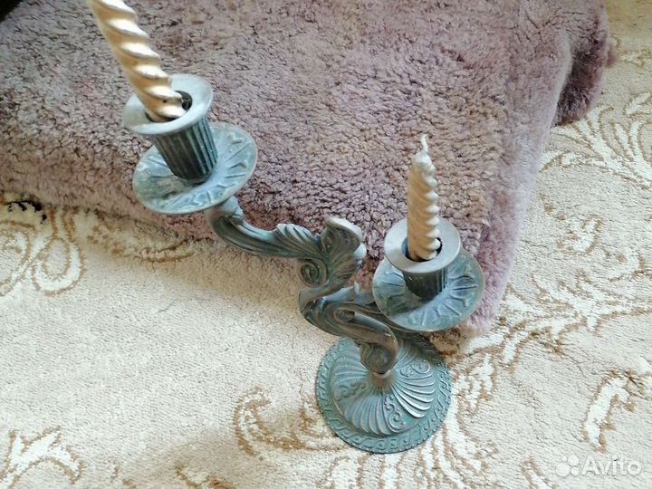 Подсвечник бронза СССР винтаж