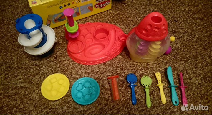 Новые Play DOH 5шт + кг песка