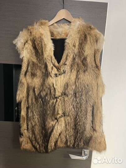 Жилет меховой койот 52