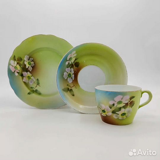 Чайное трио фабрика М.С.Кузнецова 19-20вв