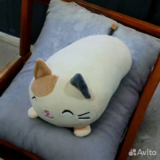 Кот, Мягкая игрушка/подушка, длина 28см