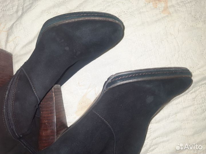 Сапоги женские натуральная замша 39