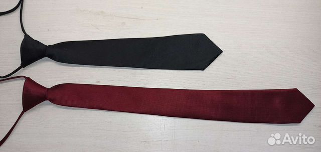Галстук чёрный, красный бордовый