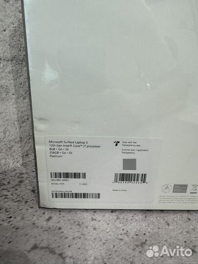 Microsoft surface laptop 5 15 i7 8Gb 256Gb NEW