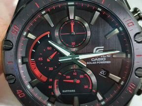 Часы Casio edifice EFS-S560DC-1A сапфир, солнечная