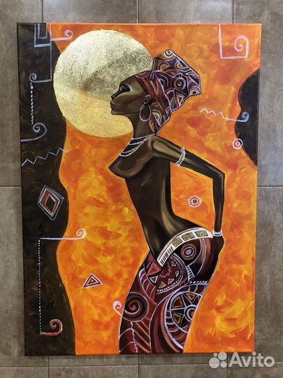 Интерьерная картина «Африканка»