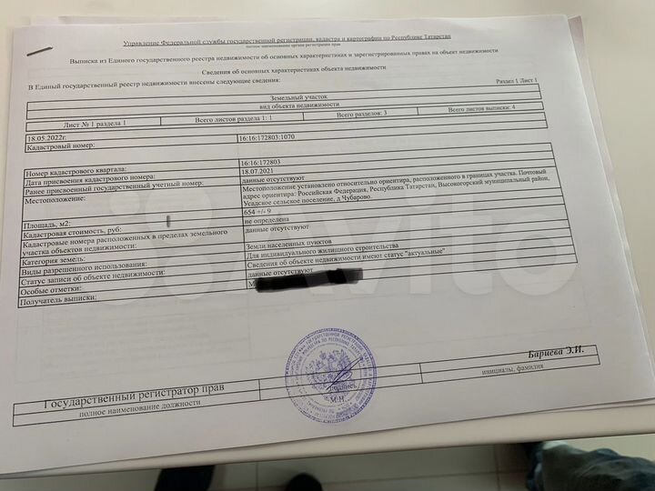 Участок 6,5 сот. (ИЖС)