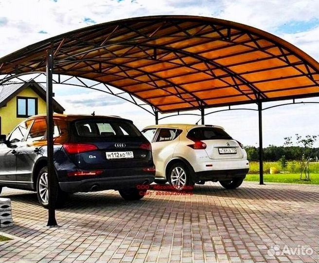 Навесы из поликарбоната для дачи