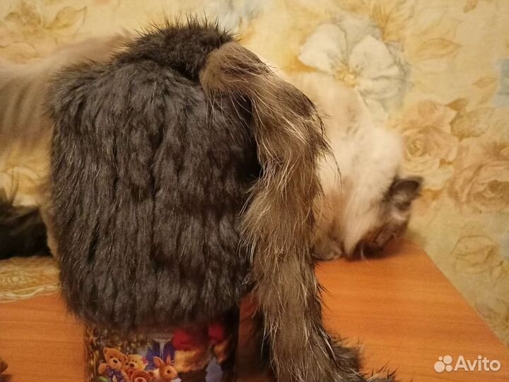 Шапка норка и песец