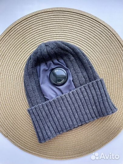 Шапка C. P. company серая линзы мужская женская