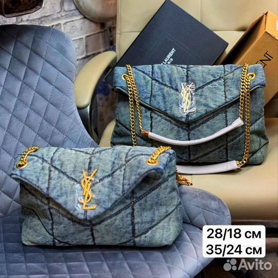 Yves saint laurent сумка джинсовая