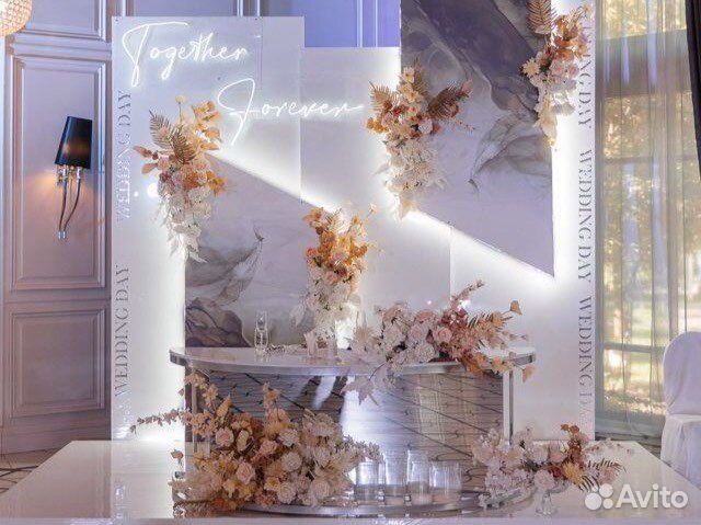 Оформление свадьбы, декор