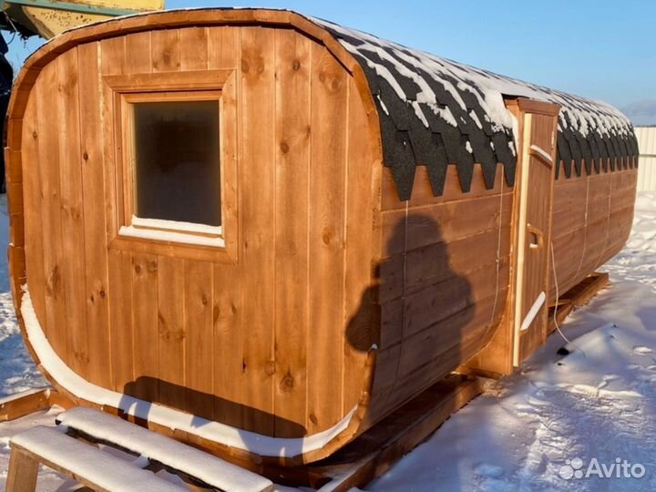 Бани-бочки квадро в наличии