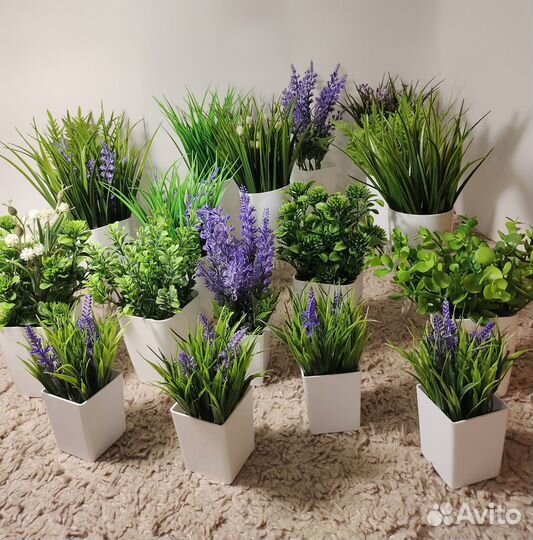 Искусственная зелень трава искусственные цветы