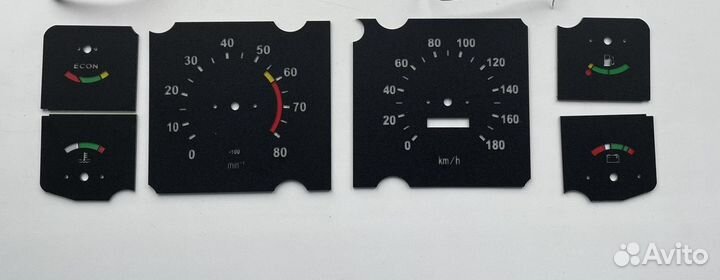 Шкалы приборной панели на ваз 2104/07