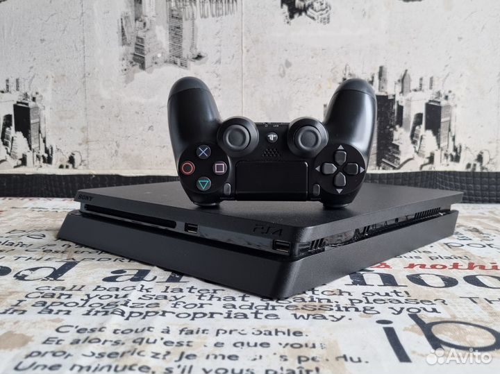 PS4 Slim 1tb + 24 игры. 3 ревизия