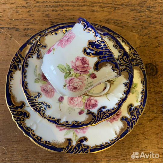 Коллекционные чайные пары и трио. Англия. Антик