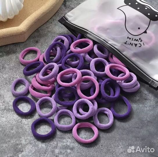 Резинки для волос (60шт) в чехольчике