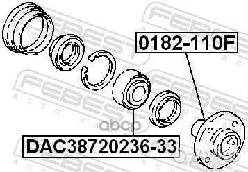 Подшипник ступицы DAC38720236-33 DAC38720236-33