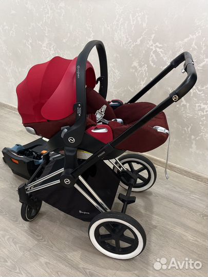 Автолюлька cybex cloud q plus с базой isofix