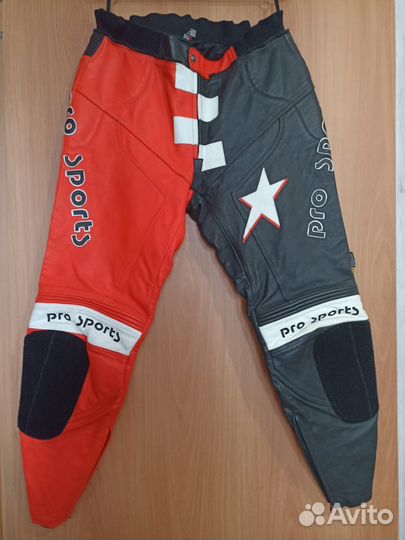 Мото штаны кожаные