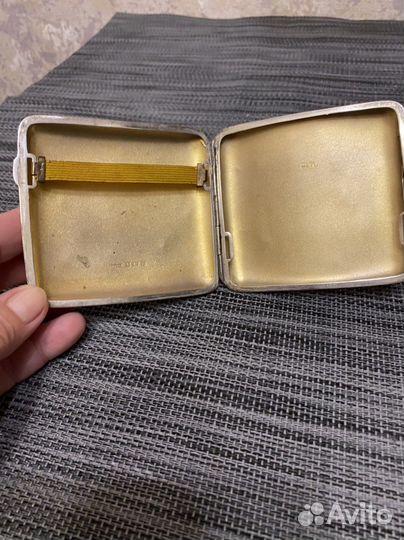 Портсигар серебро