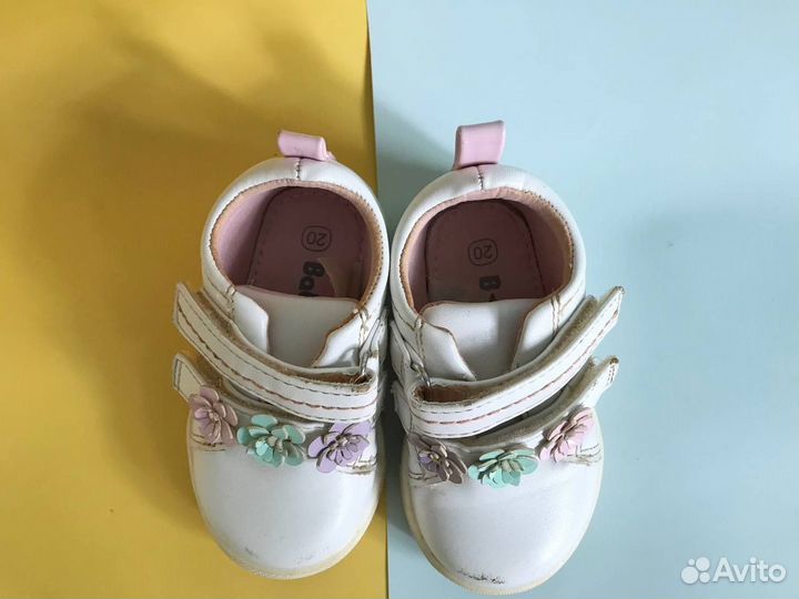 Кеды для девочки белые 20 размер