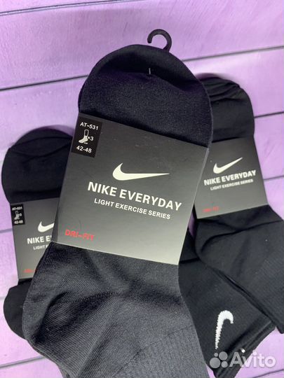 Носки nike черные