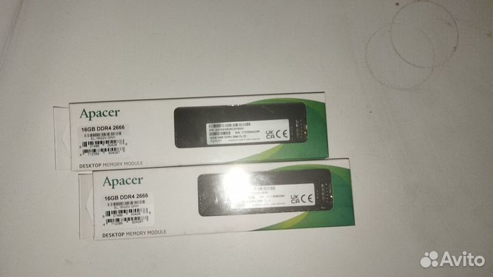 2x16 ddr4 apacer две оперативные памяти