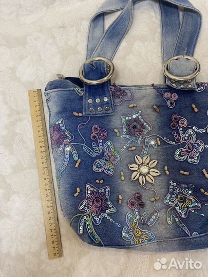 Сумка джинсовая