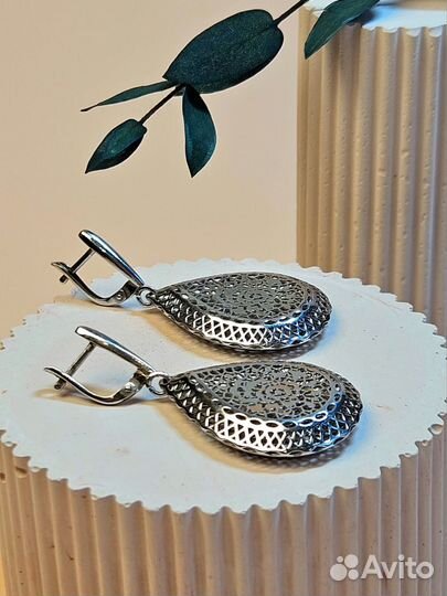 Серьги серебро 925 пробы