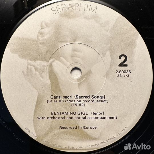 Бениамино Джильи - Священные песни (США 1967г.)