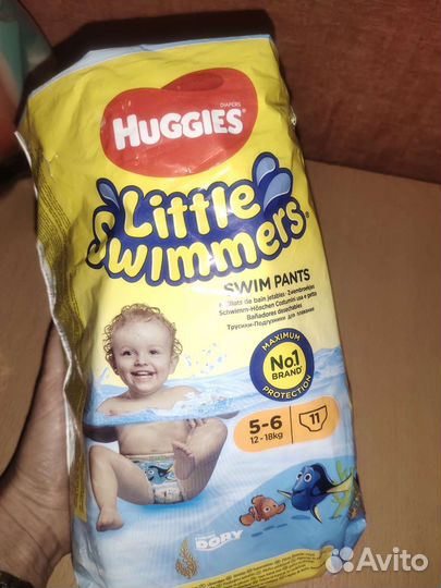 Подгузники для плавания huggies 5-6