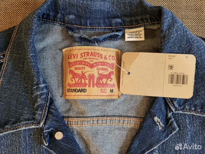 Джинсовая куртка мужская levis m джинсовка новая