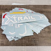 Наклейки x-trail club / клубная наклейка x-trail