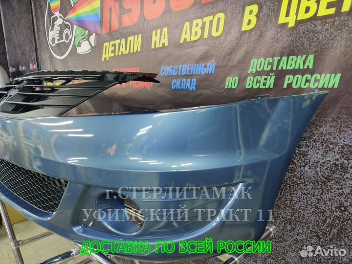 Бампер рено логан фаза 2 С решетками все цвета NEW