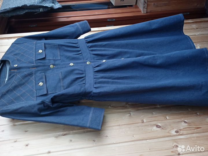 Джинсовое платье 50,52