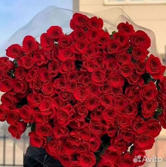 Розы высокие Доставка цветов