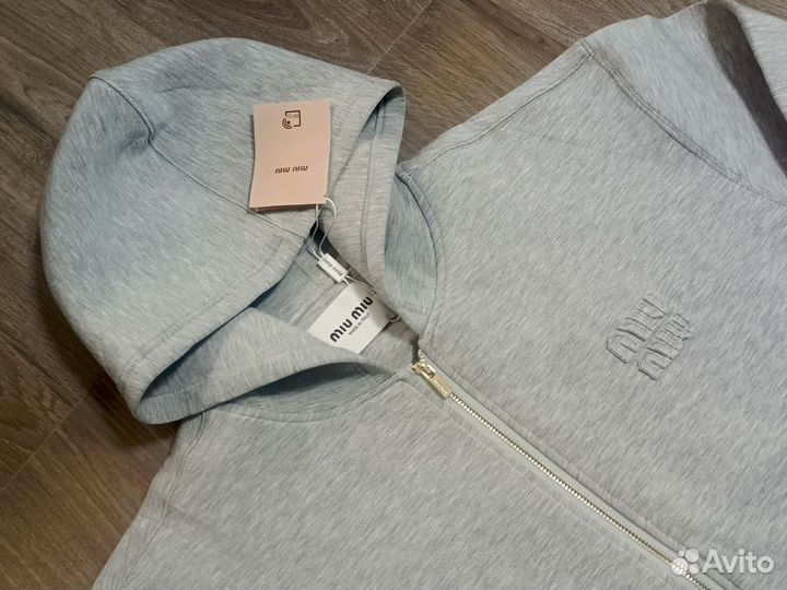 Зип худи MIU MIU