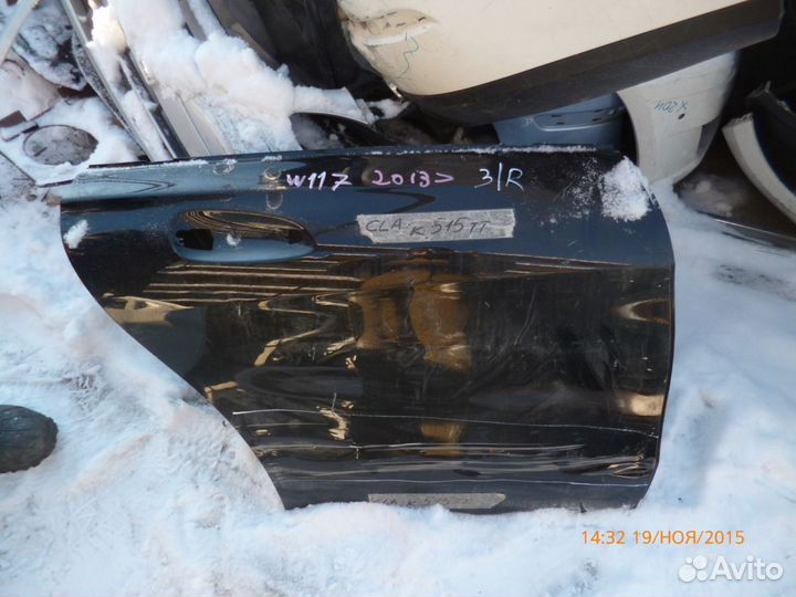 Дверь задняя правая Мерседес Mercedes сla W117